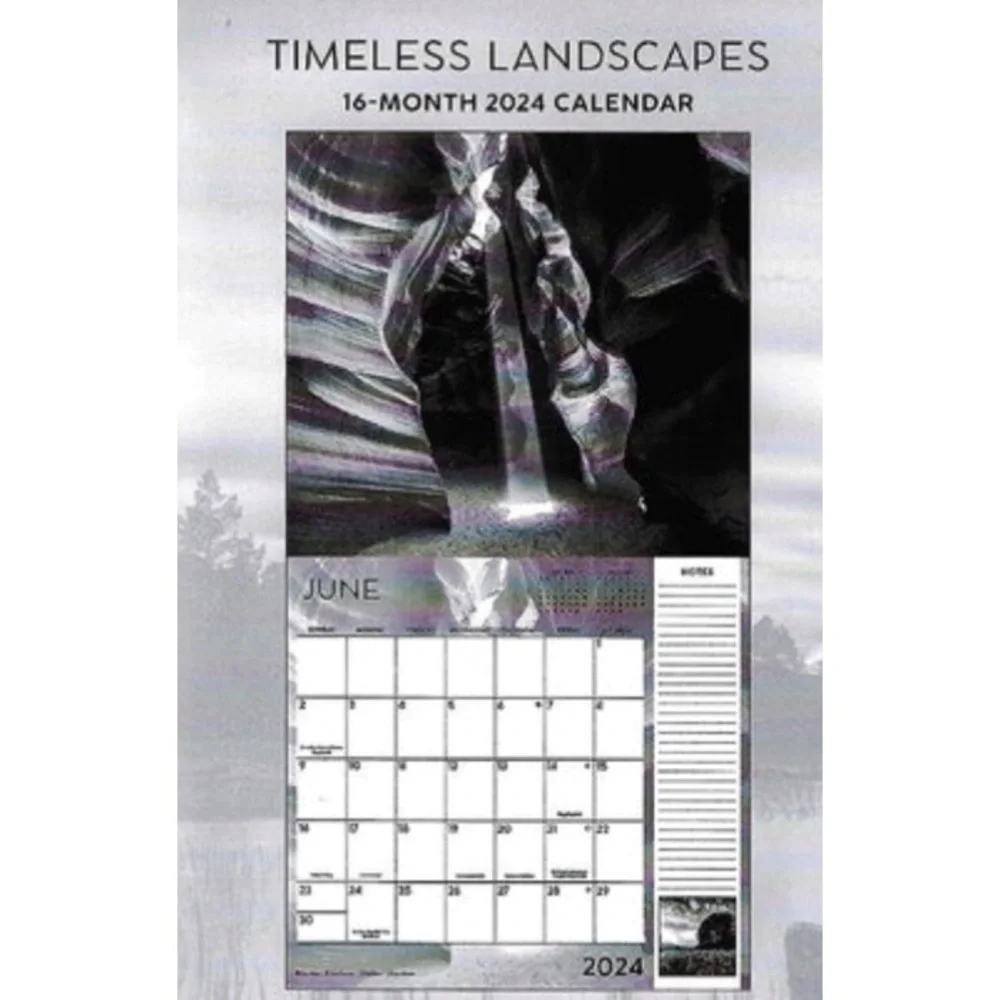Timeless Landscapes 2024 Full Size Wall Calendar Planning Scheduling Organizing